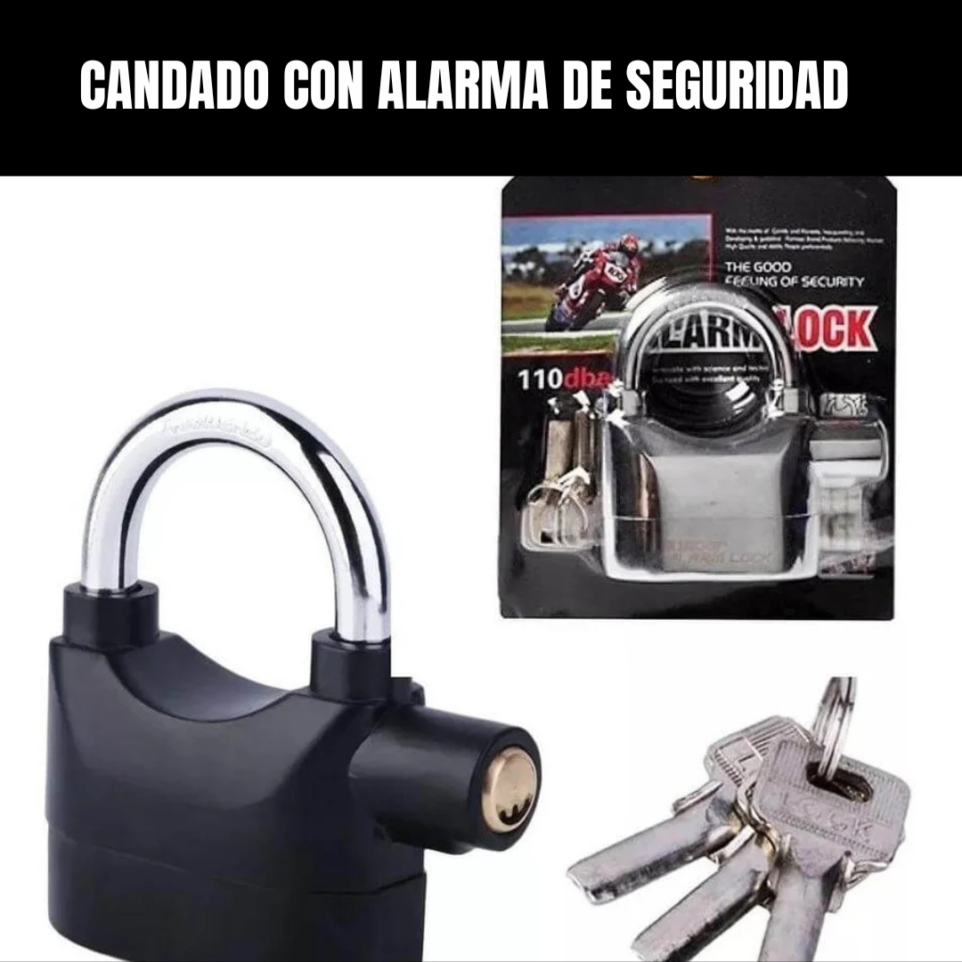 Candado de Seguridad con Alarma
